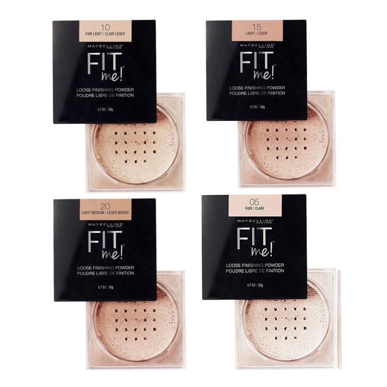 Bảng màu của phấn phủ maybelline fit me loose finishing powder
